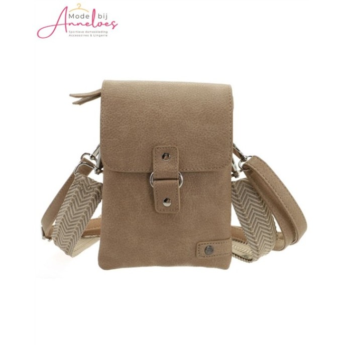 I'm Dutch telefoon en schoudertasje Keith Sand